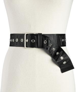 Dkny Eyelet Logo Web Belt, Created For Macy's