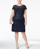 Adrianna Papell Plus Size Beaded Cocktail Dress