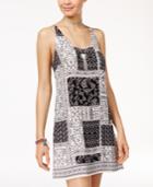 B Darlin Juniors' Printed Racerback Shift Dress