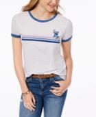 Freeze 24-7 Juniors' Stitch Stripe Graphic T-shirt