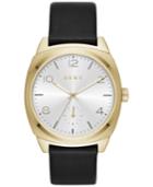 Dkny Women's Broome Black Leather Strap Watch 36mm Ny2537