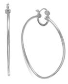 Sis By Simone I Smith Precious Fruit Hoop Earrings In Platinum Over Sterling Silver