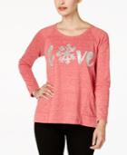 Style & Co Embellished Graphic Sweatshirt, Created For Macy's