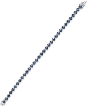 Sapphire Tennis Bracelet (10 Ct. T.w.) In Sterling Silver