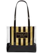 Macy's Stripe & Clear Tote, Only At Macy's