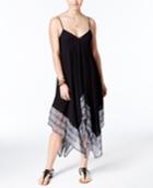 Jessica Simpson Dakota Printed Handkerchief-hem Cover-up Dress Women's Swimsuit