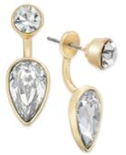 Abs By Allen Schwartz Gold-tone Crystal Earring Jacket Earrings
