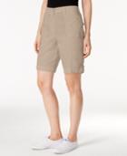 Karen Scott Cotton Blend Shorts, Only At Macy's