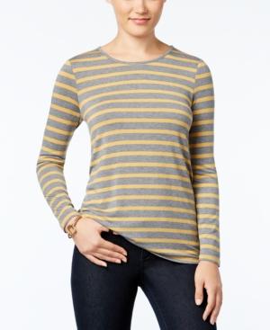 G.h. Bass & Co. Striped Long-sleeve Top