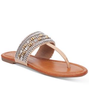 Jessica Simpson Rollison Beaded Flat Sandals Women's Shoes