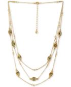 Rachel Rachel Roy Gold-tone Crystal Evil Eye Triple-layer Collar Necklace, 14-1/2 + 2 Extender