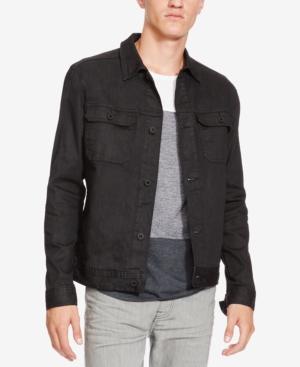 Kenneth Cole New York Men's Coated Denim Shirt-jacket