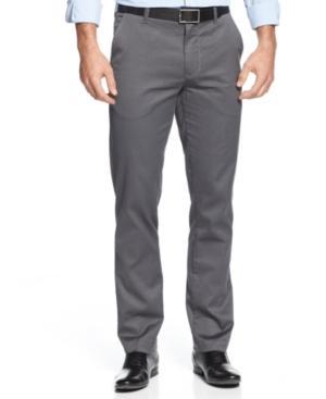 Dkny Pants, Slim-fit Flat Front Twill Pinstripe Pants