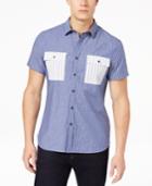 Kenneth Cole New York Men's Stripe Pocket Shirt