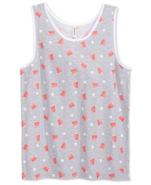 Univibe Men's Ditzy Solo-cup-print Tank