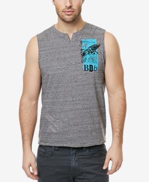 Buffalo David Bitton Men's Nibike Graphic-print Logo Muscle Shirt
