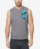 Buffalo David Bitton Men's Nibike Graphic-print Logo Muscle Shirt