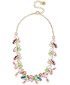 Betsey Johnson Gold-tone Multi-crystal Necklace