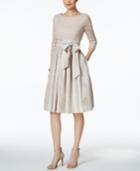 Jessica Howard Pleated Lace A-line Dress