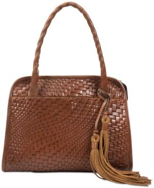 Patricia Nash Woven Paris Medium Satchel