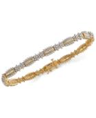 Wrapped In Love Diamond Link Bracelet (3 Ct. T.w.) In 14k Gold, Created For Macy's