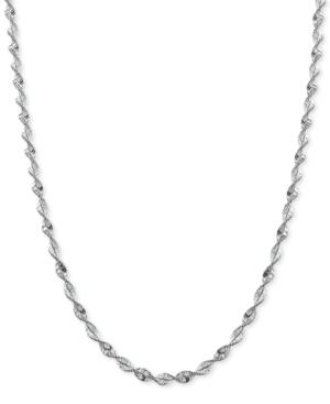 Giani Bernini Twisted Magic Chain Necklace In Sterling Silver, Only At Macy's