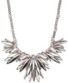Givenchy Hematite-tone Multi-crystal Spiked Statement Necklace
