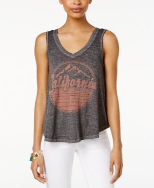Hybrid Juniors' California Graphic High-low Tank Top