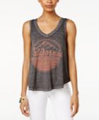 Hybrid Juniors' California Graphic High-low Tank Top