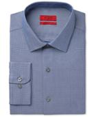 Alfani Red Men's Fitted Blue Pebbled Dress Shirt, Created For Macy's