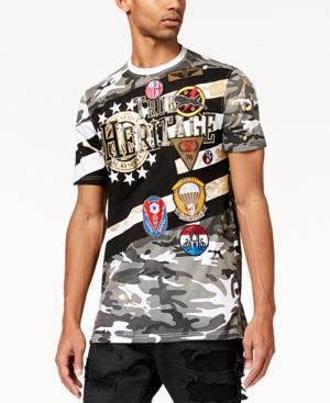 Heritage America Men's Pieced Camouflage Patch T-shirt