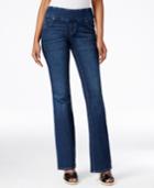 Style & Co. Petite Pull-on Normandy Wash Flare-leg Jeans, Only At Macy's