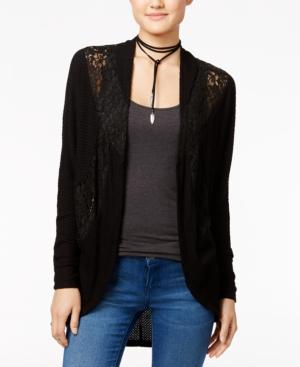 American Rag Lace-contrast Cocoon Cardigan, Only At Macy's