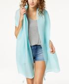 I.n.c. Tassel Pleated Wrap & Sarong Cover-up, Created For Macy's