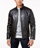 Tasso Elba Men's Faux-leather Jacket, Created For Macy's