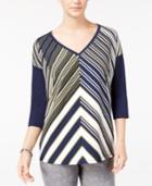 Tommy Hilfiger Shiloh Chevron-print Top