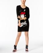 Love Moschino Embroidered Sweater Dress