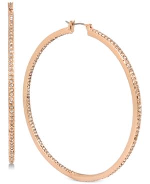 Kenneth Cole New York Pave Hoop Earrings
