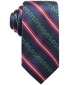Club Room Men's Holiday Stripe Silk Tie, Created For Macy's