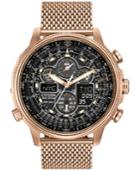 Citizen Men's Eco-drive Rose Gold-tone Ion Plated Stainless Steel Bracelet Watch 48mm Jy8033-51e