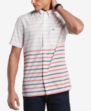 Tommy Hilfiger Men's Prost Gradient Stripe Pocket Shirt