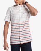 Tommy Hilfiger Men's Prost Gradient Stripe Pocket Shirt