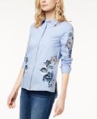 I.n.c. Embroidered Shirt, Created For Macy's