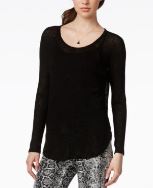 Bar Iii Crochet-detail Snit Top, Only At Macy's
