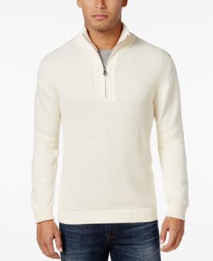 Weatherproof Vintage Men's Textured Quarter-zip Sweater, Classic Fit