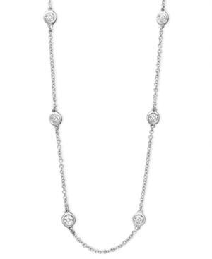 Trio By Effy Diamond Diamond Seven Station 16-18" (1/2 Ct. T.w.) In 14k White Gold