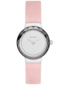 Skagen Women's Lenora Light Pink Leather Strap Watch 25mm Skw2425