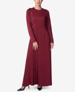 Verona Collection Lucianna Button-side Maxi Dress