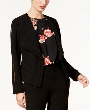 Nine West Wing-collar Cutout Blazer