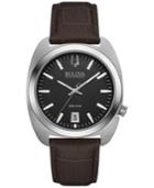 Bulova Accutron Ii Men's Brown Leather Strap Watch 40mm 96b253
